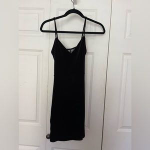 Black Velvet Mini Dress
